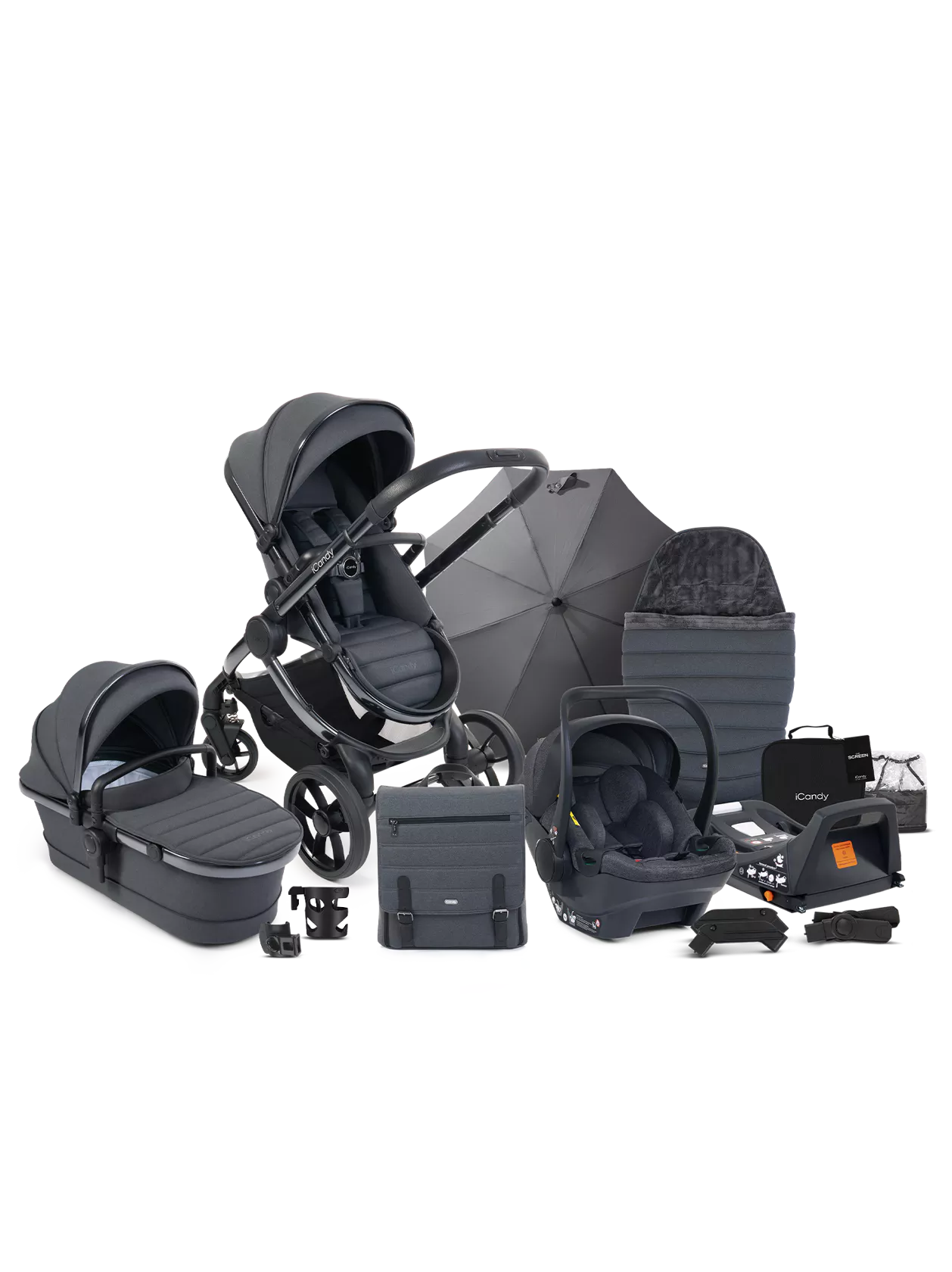 iCandy Peach 7 Pushchair and Carrycot - Complete Car Seat Bundle - Image 8