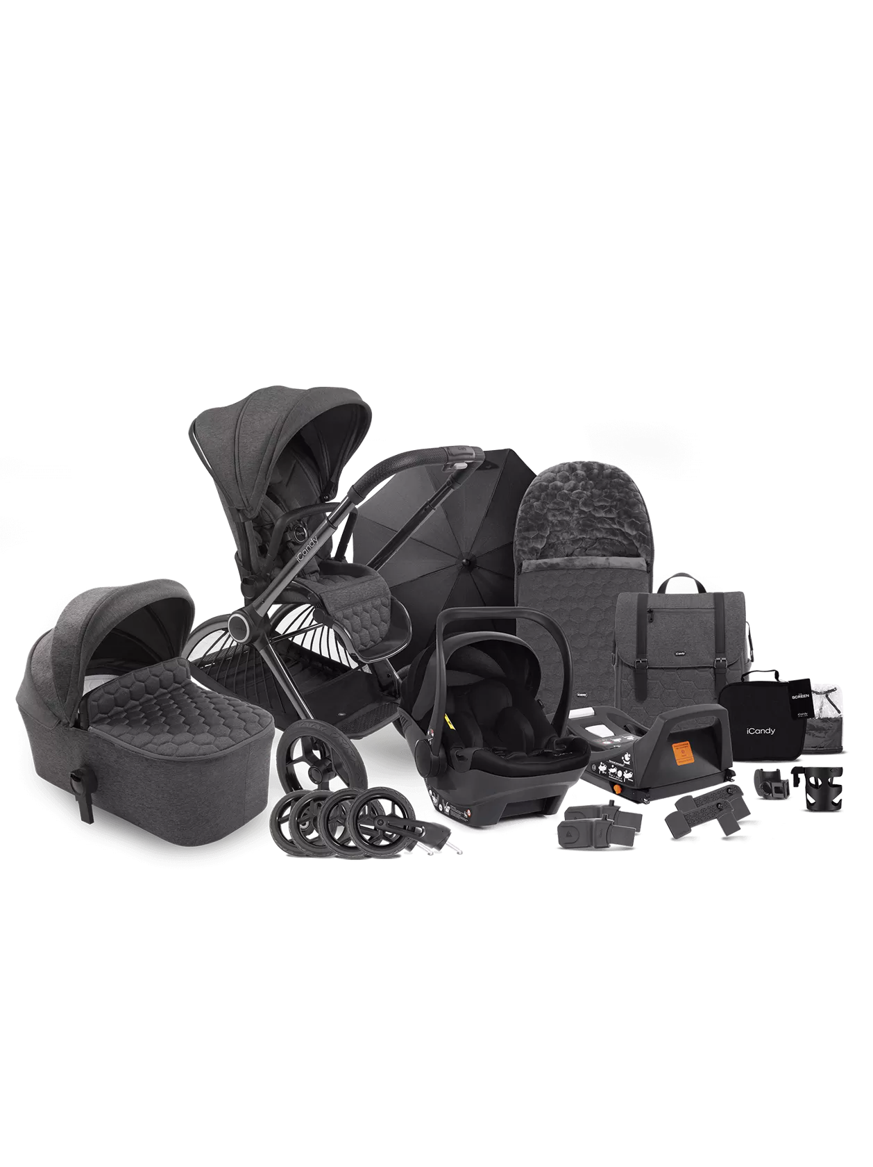 iCandy Core Pushchair and Carrycot - Complete Car Seat Bundle - Image 4