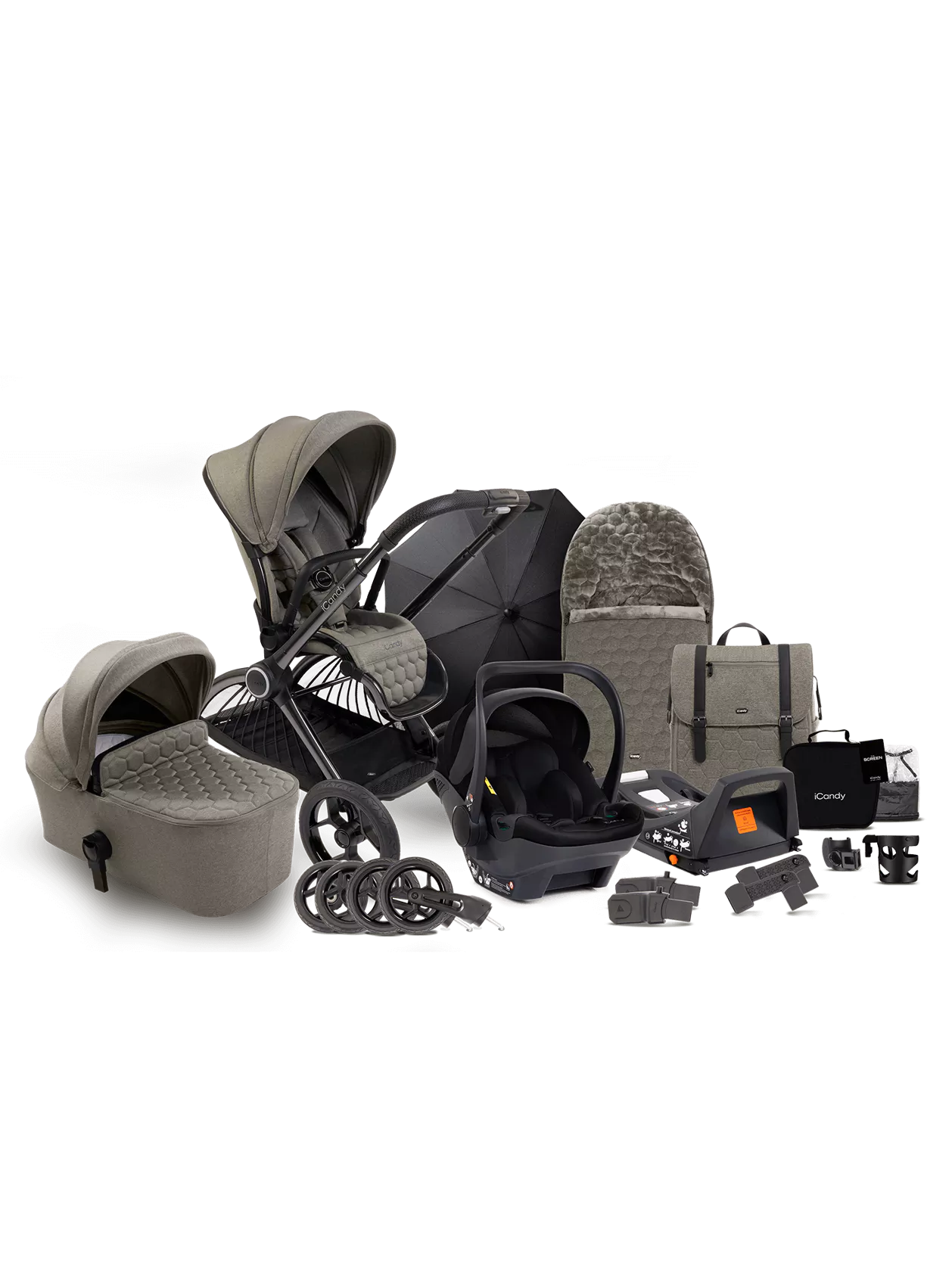 iCandy Core Pushchair and Carrycot - Complete Car Seat Bundle - Image 6