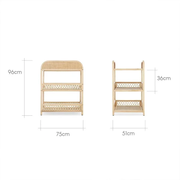CuddleCo Aria Changer - Rattan - Image 3