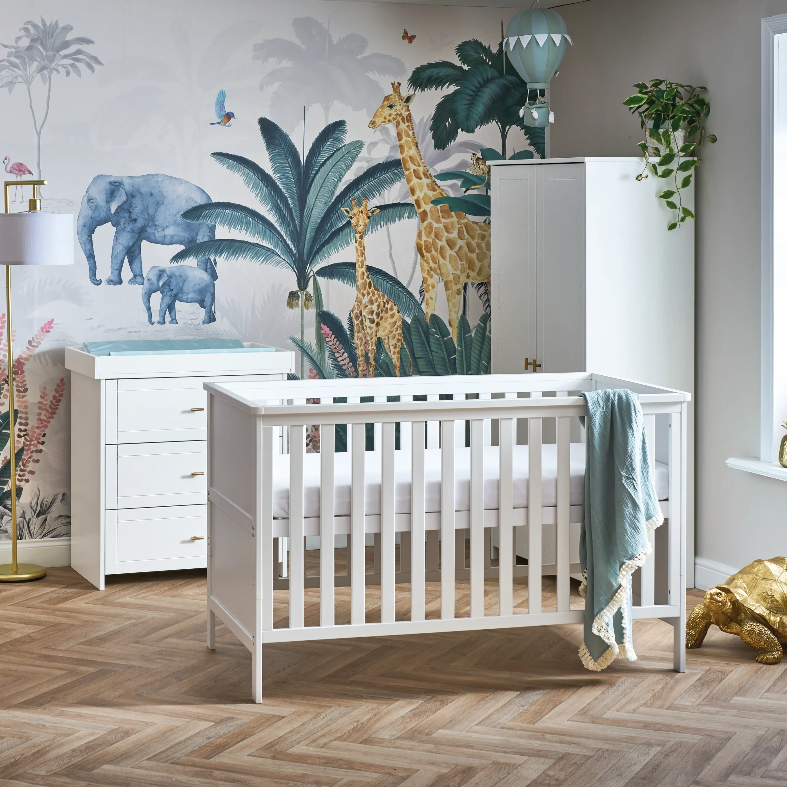 OBaby Evie 3 Piece Room Set – White