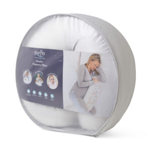 Purflo Breathe Pregnancy Pillow Minimal Grey