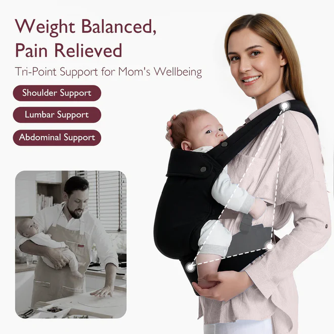 Momcozy PureHug Baby Carrier - Ergonomic Cozy & Lightweight - Image 6
