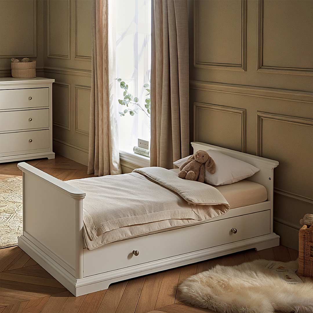 CuddleCo Beaumont Cot Bed - Low - White - Image 8