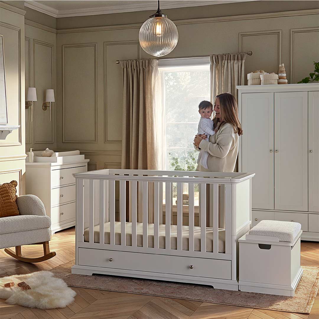 CuddleCo Beaumont Cot Bed - Low - White - Image 9