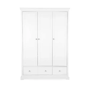 CuddleCo Beaumont Triple Wardrobe - White