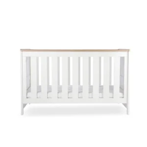 CuddleCo Burford Cot Bed -White/ Oak
