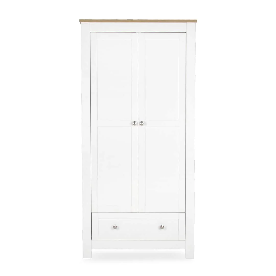 CuddleCo Burford Wardrobe - White/Oak - Image 2